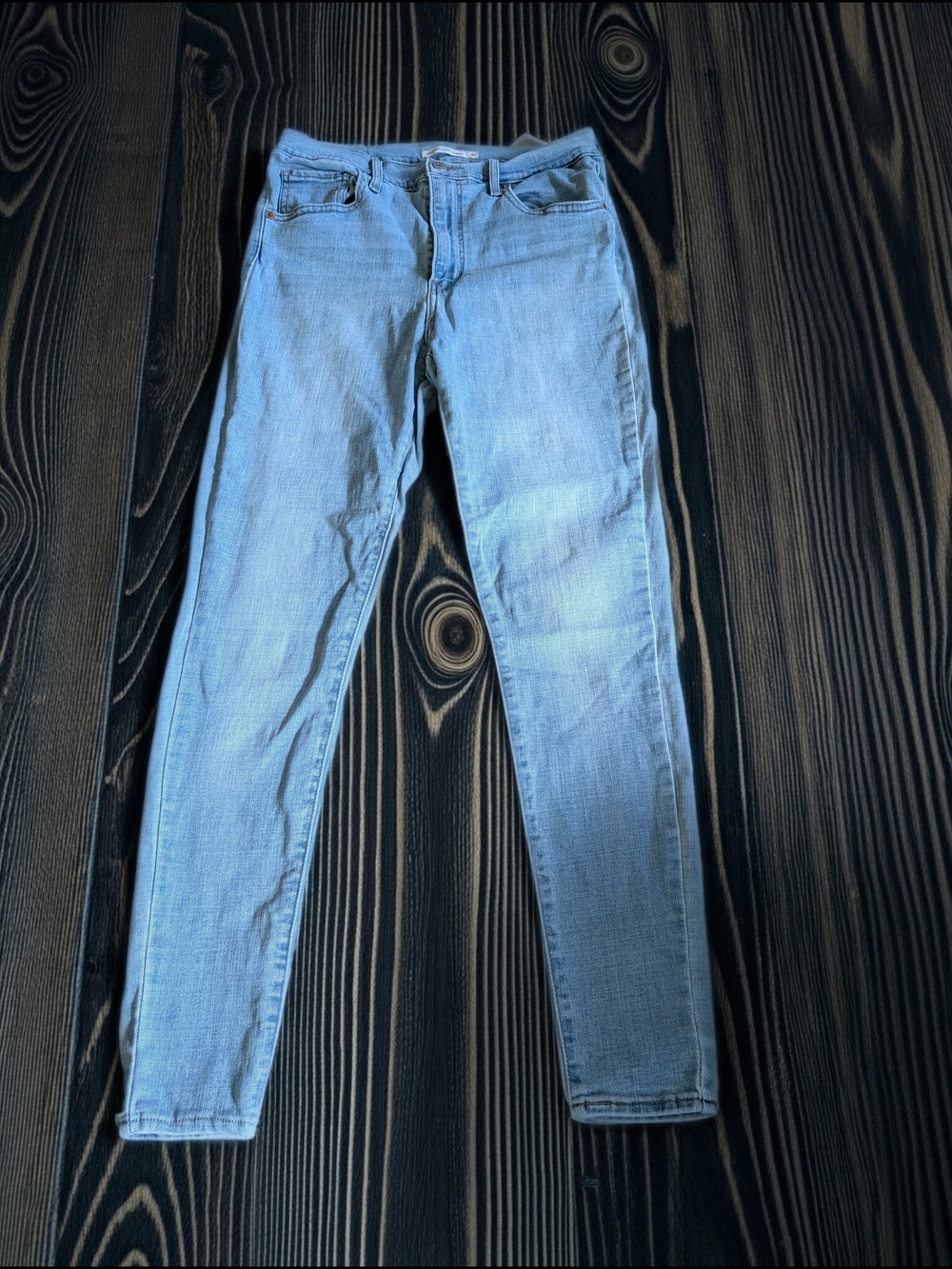 Levi's Mile High Women's High Rise Super Skinny Light Wash Blue Denim Jeans